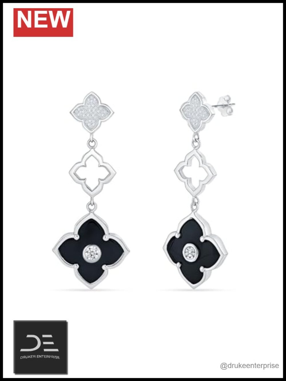 925 Sterling Silver Long Dangle Drop Earrings Mother of Pearl Women Gift